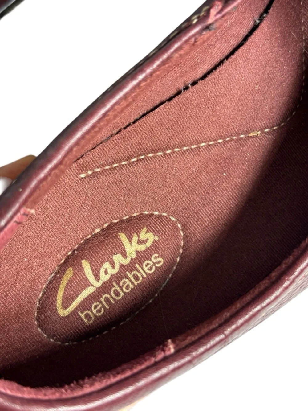 Clarks Bendables Ashland Lane Q Slip‎ On Loafer Redwood Red Women’s Size 11 W